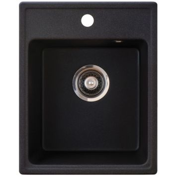 Köögivalamu Aqualine XQuadro 40 x 50 cm, must
