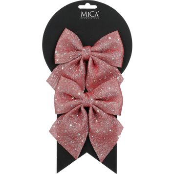 Jõulukaunistus lips 13 cm 2 tk/pk, roosa