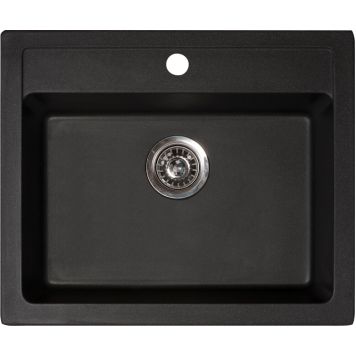 Köögivalamu Aqualine XQuadro 60 x 50 cm, must