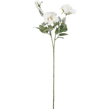 Kunstlill roos 69 cm, valge