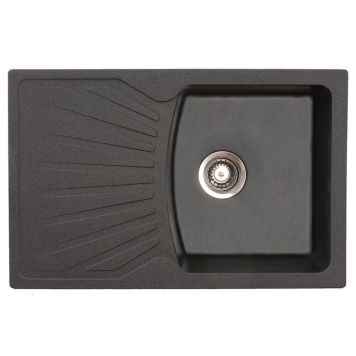 Köögivalamu  Aqualine Quadro Plus 77 x 50 cm must