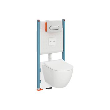 Seinapealne Vitra WC komplekt 4IN1 Mia60 SMOOTHFLUSH