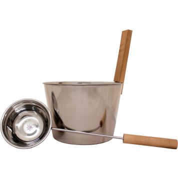 Saunakibu ja leilikulp Emendo terasest