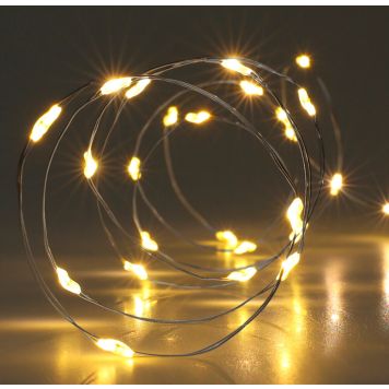 Valgussari 20 x LED hõbedane IP20