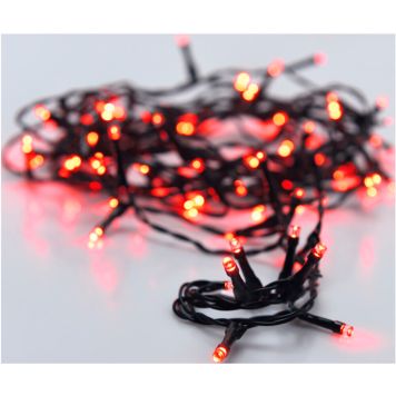 Valgussari 120 x LED 9 m, punane