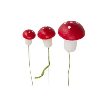 Jõulukaunistus seened valik 3 tk/pk