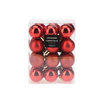 Kuuseehe 3 cm 24 tk, punane