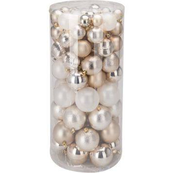 Kuuseehete valik 100 tk/pk, valge/kuldne