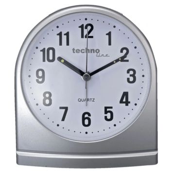 Äratuskell Technoline Modell SL 9,5 x 11 cm, hõbedane