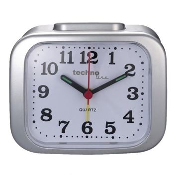 Äratuskell Technoline Modell XL 11 x 8,4 cm, hõbedane