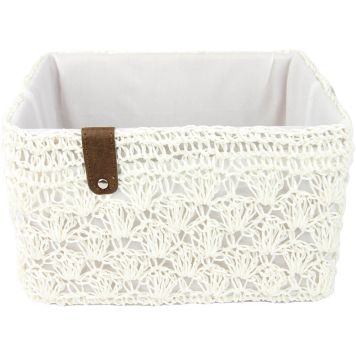 Paberkorv Valley 28 x 21 x 17 cm, valge