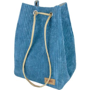 Sametkangast kott 35 x 30 x 51 cm, sinine