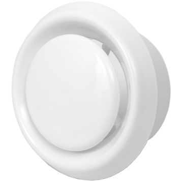 Ventilatsiooniluuk Europlast valge ⌀ 100 mm