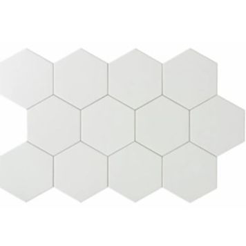 Põrandaplaat Essence Hexagon 14 x 16 cm valge