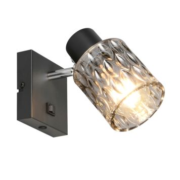 Kohtvalgusti Trio Jack mattmust/suitsuklaas 1-osaline