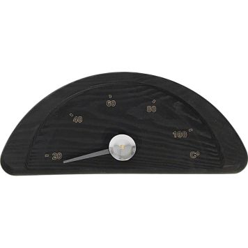 Saunatermomeeter Pinetta poolkuu must