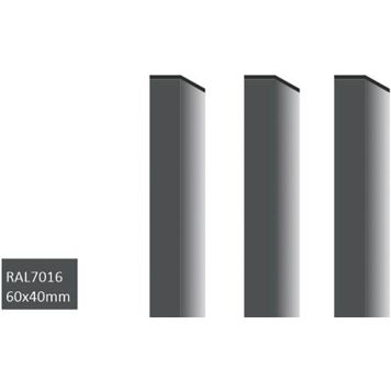 Aiapost ABPolar 40 x 60 mm  RAL7016 hall 2000 mm