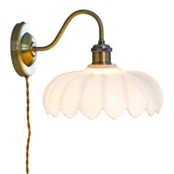 Seinavalgusti Aneta Sofia antiik/valge 32 x 25,5 x 22 cm