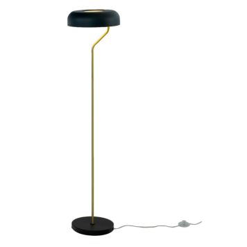 Põrandavalgusti Aneta Bremen must/matt messing Ø 30 x 130 cm