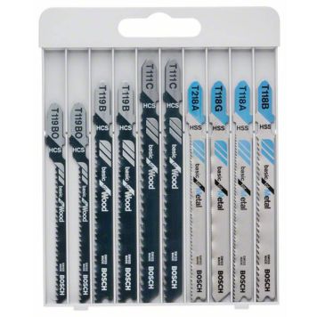 Tikksaeterade komplekt Bosch 10 tk