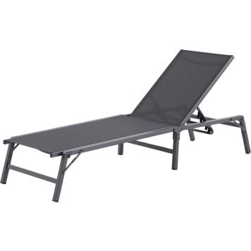 Lamamistool Sunfun 186 x 63 x 86 cm, must