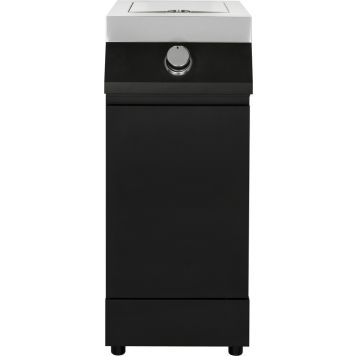 Küljekapp põletiga Kingston Quad suveköögile must