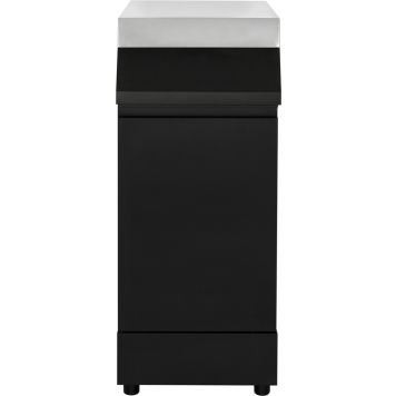 Küljekapp Kingstone Quad suveköögile väike must