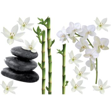 Seinakleebis Plage Bambus ja Orhidee