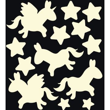 Seinakleebis Plage XS helendav Ükssarvik