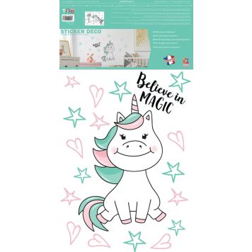 Posterkleebis Plage Ükssarvik Believe In Magic 48 x 68 cm