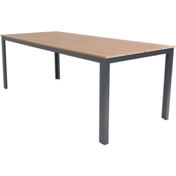 Laud Sunfun Anne 205 x 90 cm, tiik/must