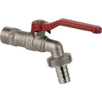 Kuulkraan 1/2" x 13 mm kroomitud