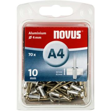 Alumiinium needid Novus A4 X 10 mm 70 tk