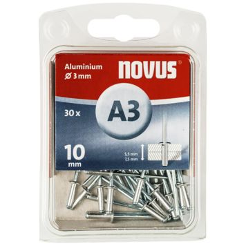 Alumiinium needid Novus A3 x 10 mm 30 tk