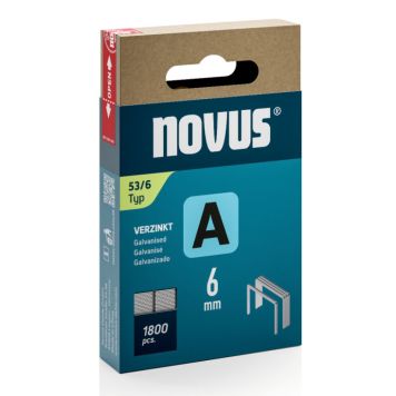 Klambrid Novus A53/6 mm tsingitud 1800 tk