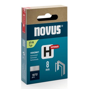 Klambrid Novus H37/8 mm Superhard tsingitud 1870 tk