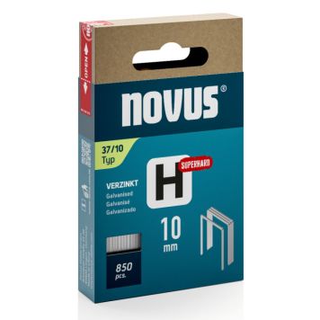 Klambrid Novus H37/10 mm Superhard tsingitud 850 tk