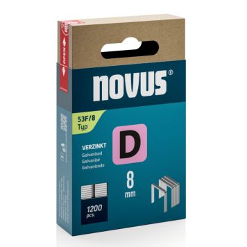 Klambrid Novus D53F/8 mm tsingitud 1200 tk