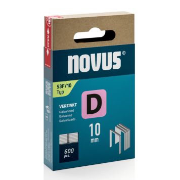 Klambrid Novus D53F/10 mm tsingitud 600 tk