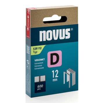 Klambrid Novus D53F/12 mm tsingitud 600 tk