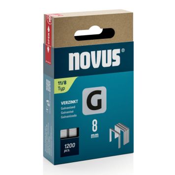 Klambrid Novus G11/8 mm tsingitud 1200 tk