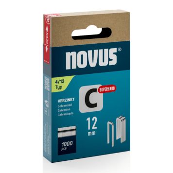 Klambrid Novus C4/12 mm Superhard tsingitud 1000 tk
