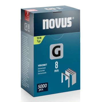 Klambrid Novus G11/8 mm tsingitud 5000 tk