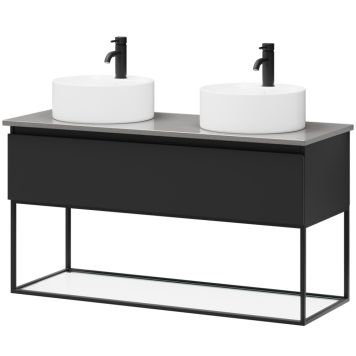 Klaasriiuliga mööblikomplekt Camargue Skärgård IQ+ Classic mattvalge 120 cm