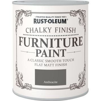 Mööblivärv Rust-Oleum Chalky Finish Anthracite 125 ml