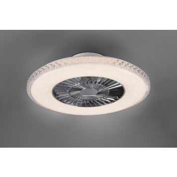 Ventilaator-plafoon Trio Harstad Ø 60 cm, kroom/mattvalge