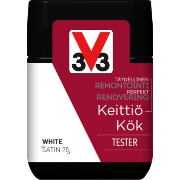 Köögivärv V33 Keittiö valge 75 ml tester