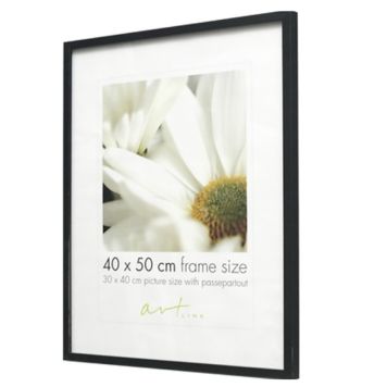 Pildiraam Leila 61 x 91,5 cm, must/valge/puit 40 x 50 cm Must