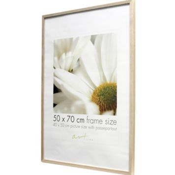 Pildiraam Leila 61 x 91,5 cm, must/valge/puit 50 x 70 cm Tamm