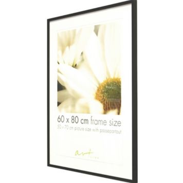 Pildiraam Leila 61 x 91,5 cm, must/valge/puit 60 x 80 cm Must